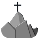Summit with cross