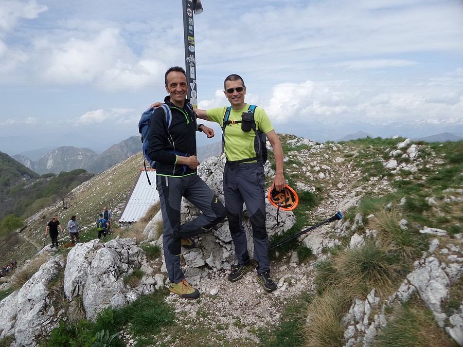 Summit with cross