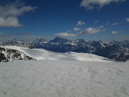 Panorama con Pelmo, Civetta, Moiazza e Cime Pape
