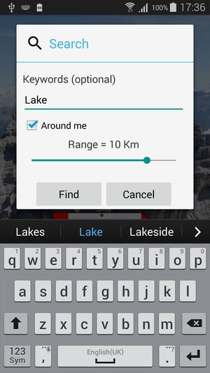 Search by geographic location