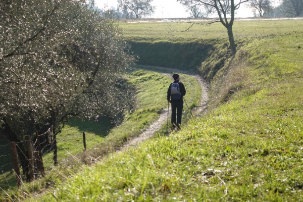 In cammino lungo il sentiero 18
nei pressi di Pezzuglio