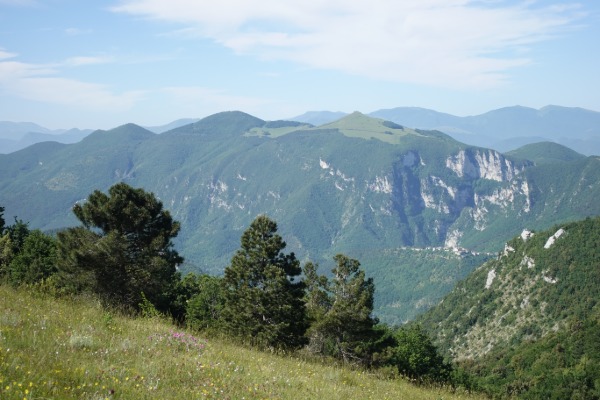 Panorama da Monte Murano
verso Monte Valmontagnana