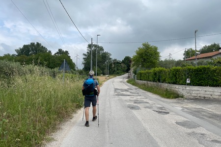 Verso l'Abbazia di Sant'Elena
