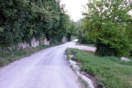 In cammino
allontanandosi da Cupramontana