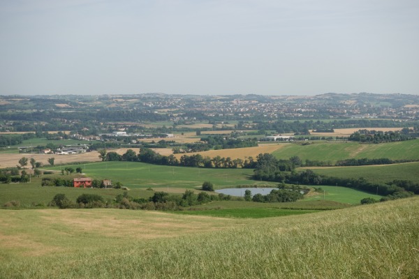 Panorama verso Jesi
dalla strada per Santa Maria Nuova