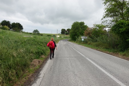 In cammino
sulla strada per Rustico