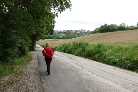 In cammino
in vista di Polverigi