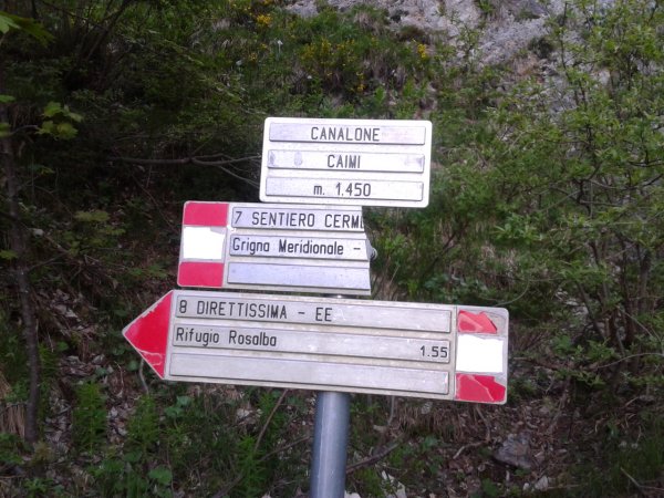 Fork
near the Canalone Caimi