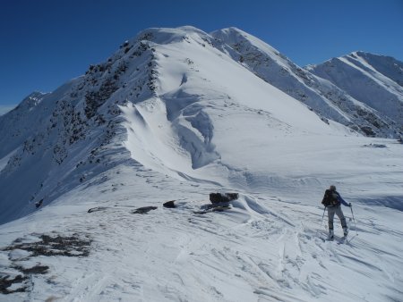 la cresta conclusiva dal colle