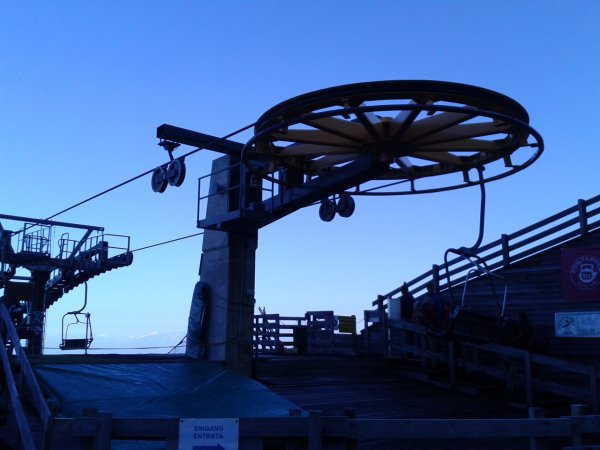 Chairlift arrival
