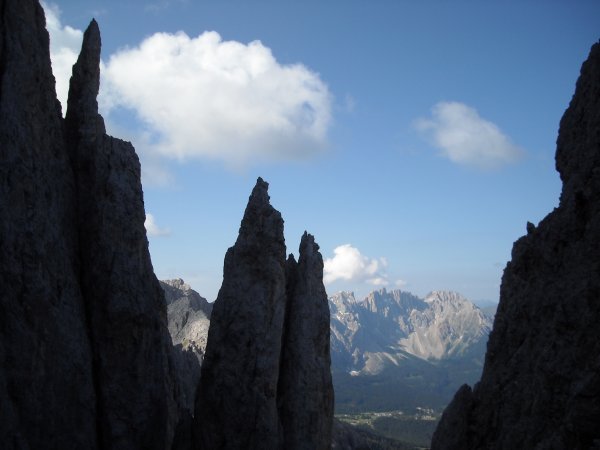 Scorcio lungo la Ferrata Santner