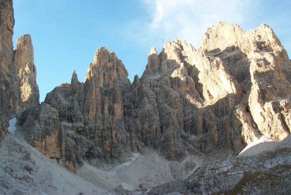 Campanile Basso, Campanile Alto, Sfulmini e Torre di Brenta