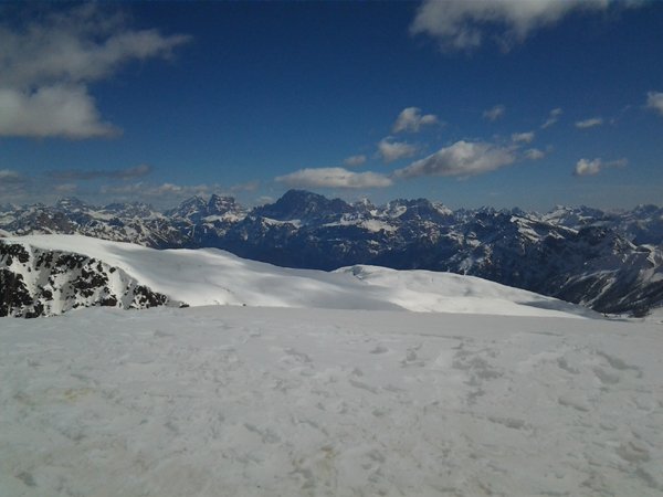 Panorama con Pelmo, Civetta, Moiazza e Cime Pape