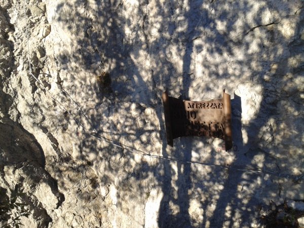Start of ferrata
