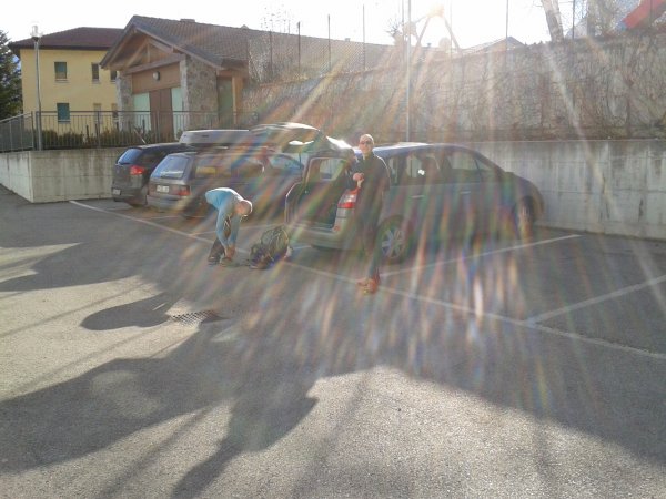 Parking
near the bowling club