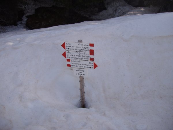 Signpost
lungo la strada militare