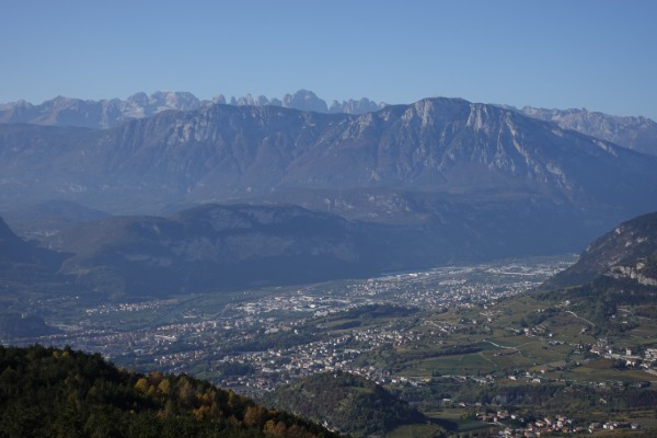 Panorama su Trentodalla Croce del Chegul