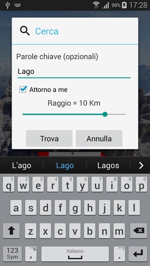 Cerca per posizione geografica