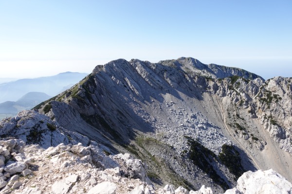 Panorama da Cima Valdritta
verso Cima Senza Nome e Punta Telegrafo