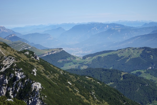 Panorama da Cima del Longino
verso Rovereto