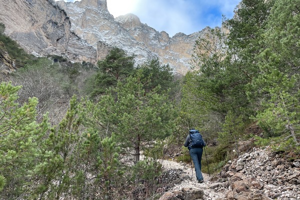 Anfiteatro di cime
salendo dalla Valle dei Rio Mulini