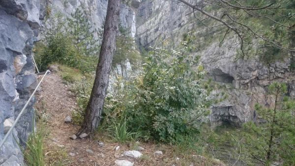 Inizio della ferrata
