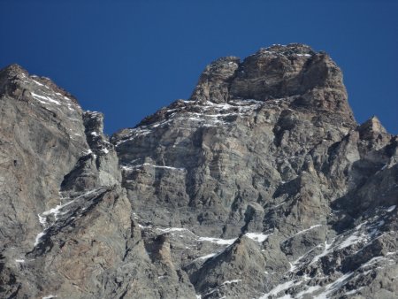 la cresta della via normale italiana