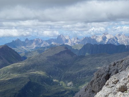 Panorama dalla vetta Gruppo del Catinaccio