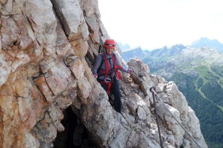 Galleria del Castelletto
uscita, e tratto di ferrata