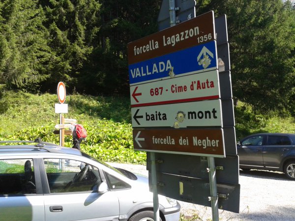 Forcella Lagazzon
e bivio
