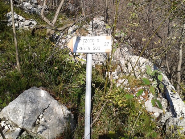 Bivio
per cresta sud