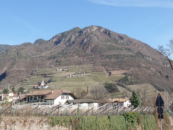 Vista verso la croce
da Bolzano