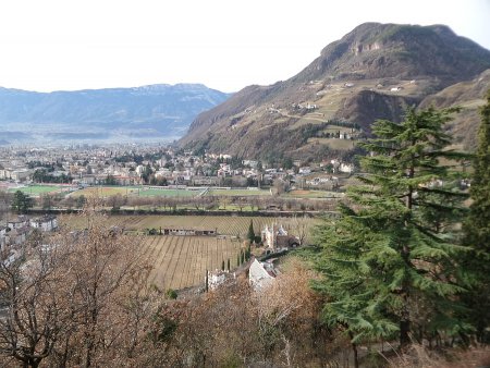 Panorama verso il Guncina
dalla Passeggiata di Sant'Osvaldo