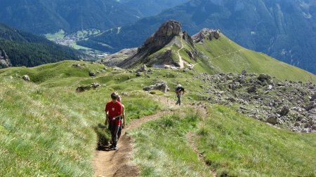 Verso l'attacco della ferrata
