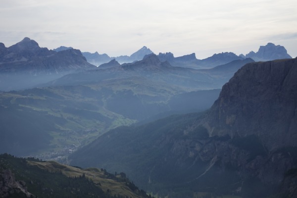 Panorama dal Piccolo Cir
con Tofane, Antelao e Pelmo