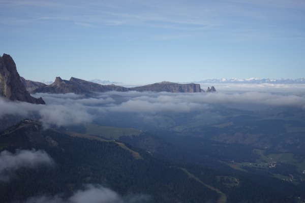 Panorama dal Piccolo Cir
con lo Sciliar