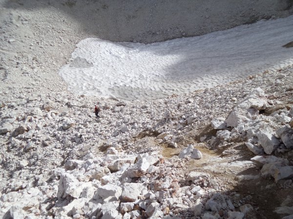 Conca del ghiacciaio
del Sassolungo
