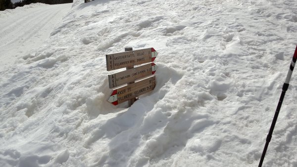 Bivio
per la Sella dei Sentieri