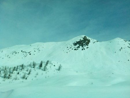 la cima Hoture risalendo verso il Chastelegga