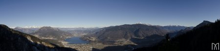 Belvedere (1441m) Su Gruppo di Brenta, Laghi di Levico e Caldonazzo e Valsugana.