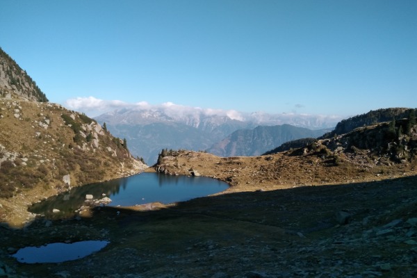 Bivio
presso il Lago delle Trote