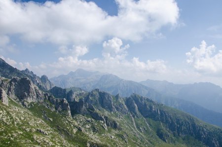 Cima d'Asta vista a NE sul gruppo di Cima d'Asta da Cima del Frate