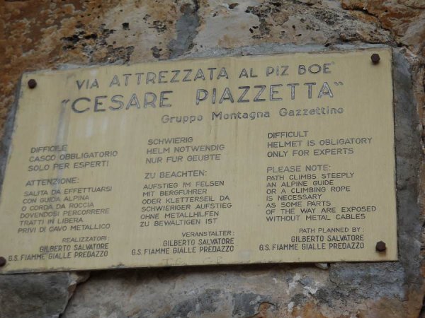 Attacco della ferrata
