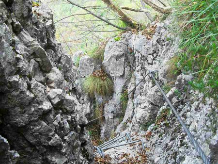 scendendo da Cima Rocca