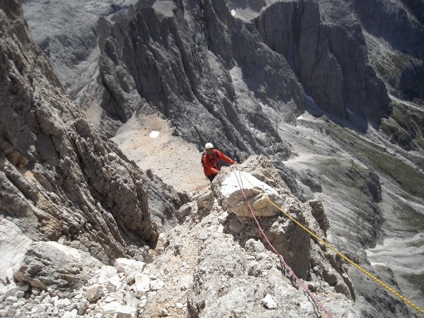 Arrampicata sul Cimon della Pala