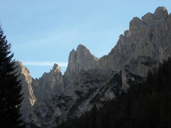 Val Canali con Vista sul Sass d'Ortiga