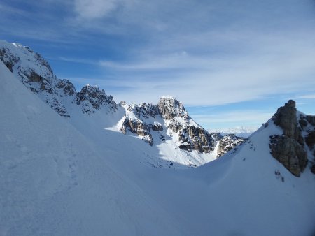 Vista
dalla sommità dei Vajo