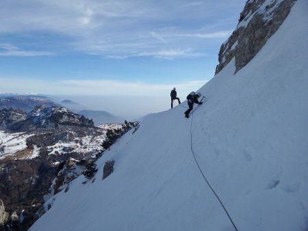 Traversando
per la Forcella dei Camosci