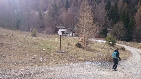 bivio per il sentiero 119