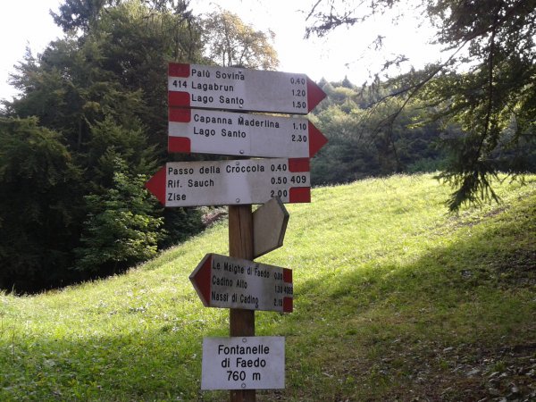 Bivio
Località Fontanelle di Faedo
